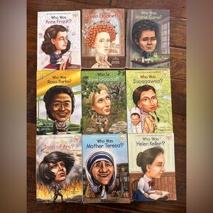 Who Was? Book Lot – 9 Books | Anne Frank, Rosa Parks, Jane Goodall + More 📚